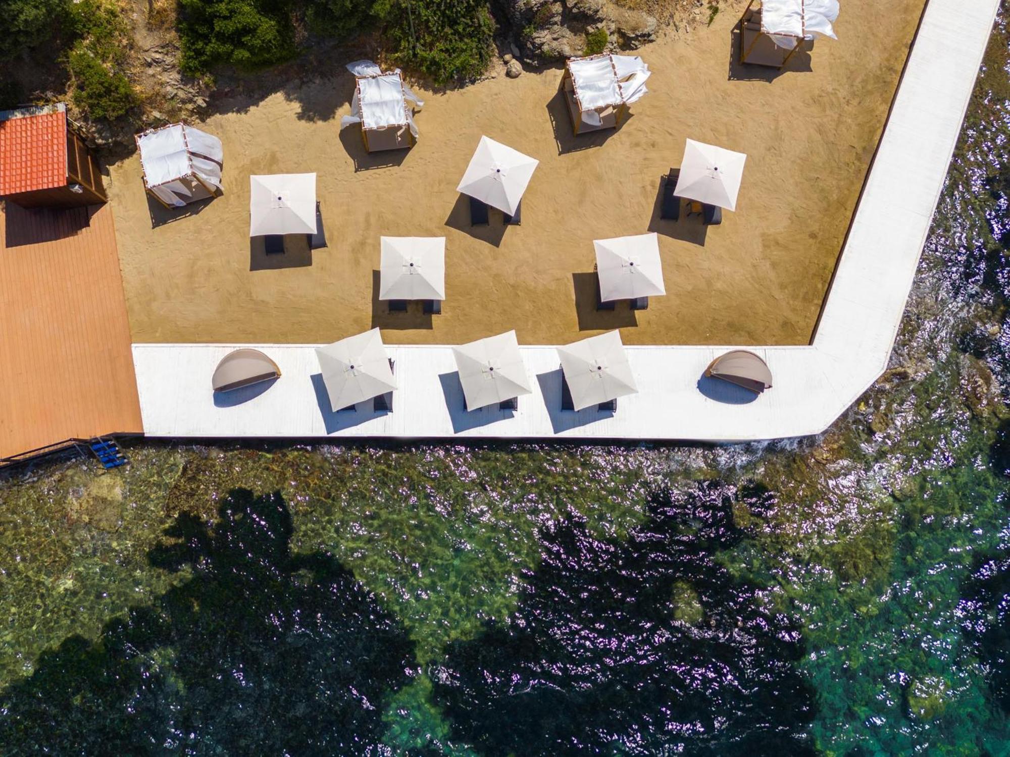 Labranda Tmt Bodrum Exterior foto Aerial view of the beach